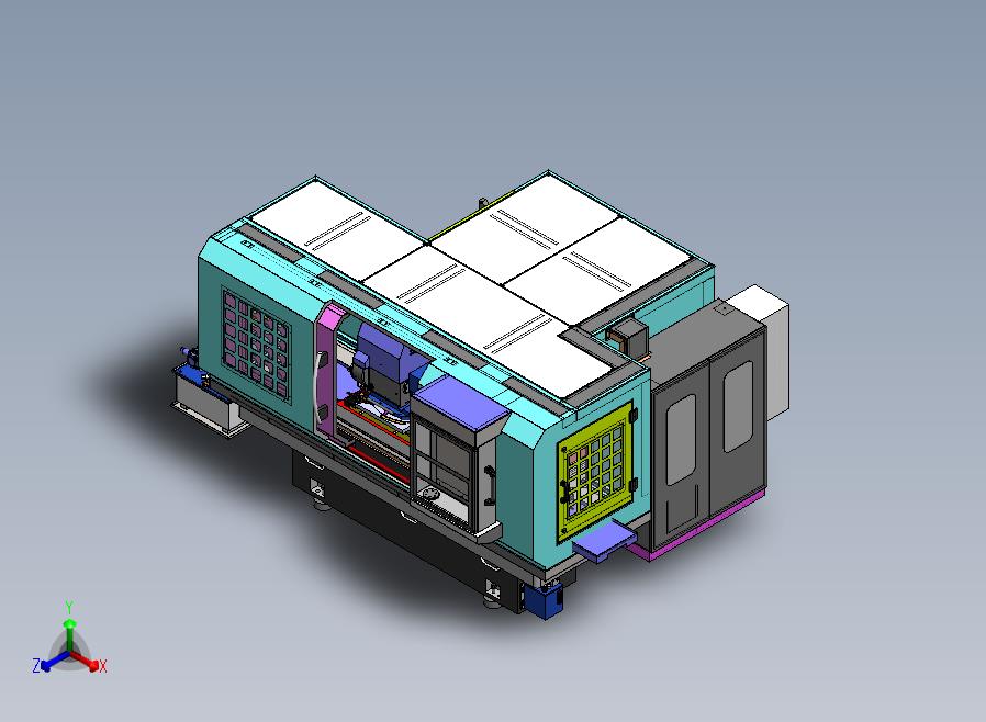 IRT 500数控加工中心3D数模图纸 Solidworks设计