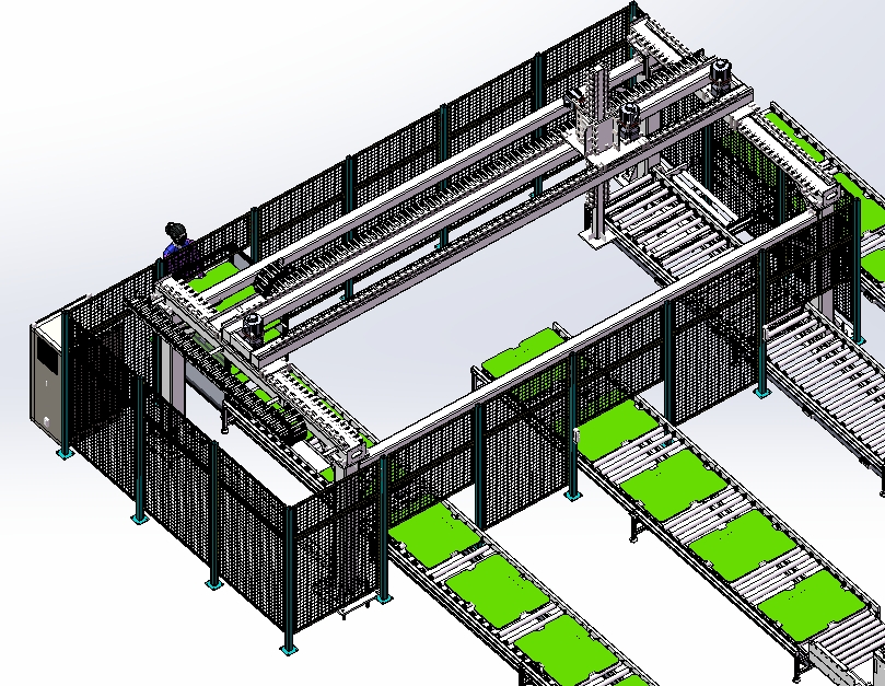 家具包装线3D数模图纸 x_t格式