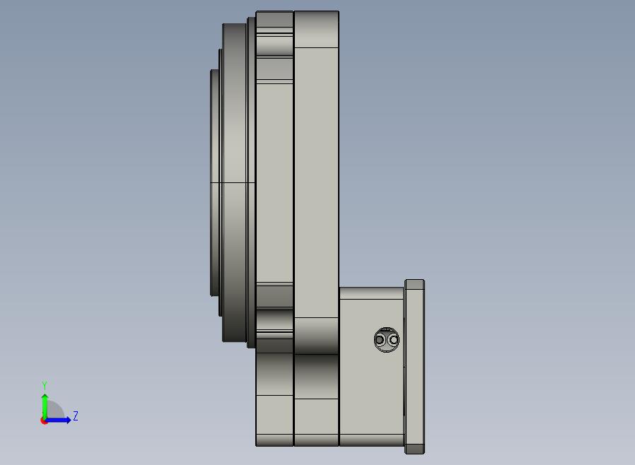 HRG280-10速比-(HRG280-10-01 过渡法兰)-(三菱1-1.5KW)-(24-110-145-M8)中空旋转平台 HRG280-10