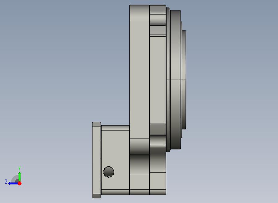 HRG280-10速比-(HRG280-10-01 过渡法兰)-(三菱1-1.5KW)-(24-110-145-M8)中空旋转平台 HRG280-10