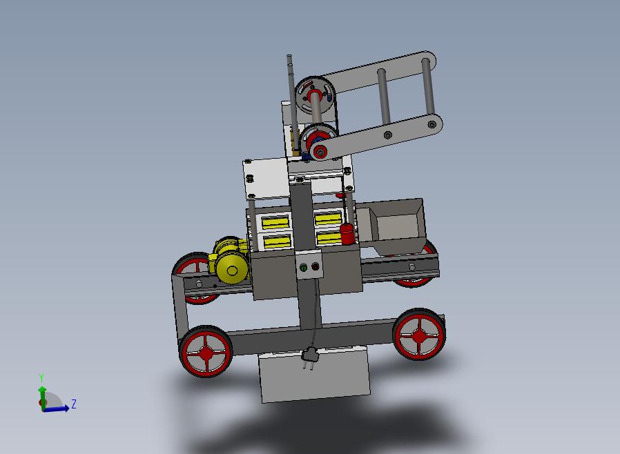 手动制砖机3D数模图纸+Solidworks设计