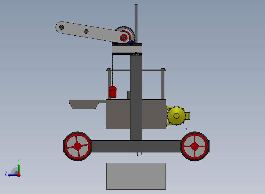 手动制砖机3D数模图纸+Solidworks设计