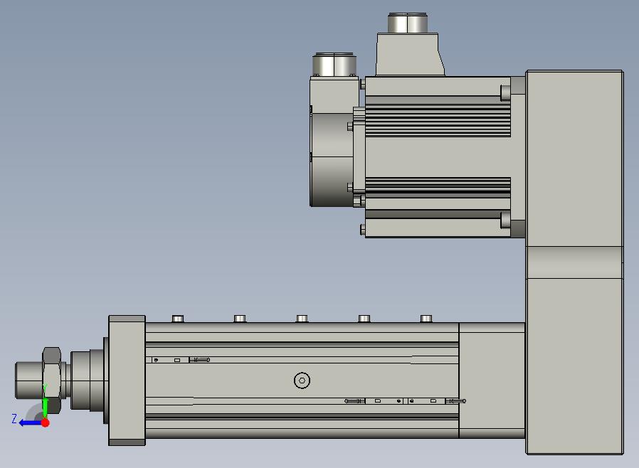 MTA80-100-P05-FF-P-P1500(2000)W-S3 MTA80电动缸 最大负载20KN 额定出力10KN 1500(2000)W电机间接安装