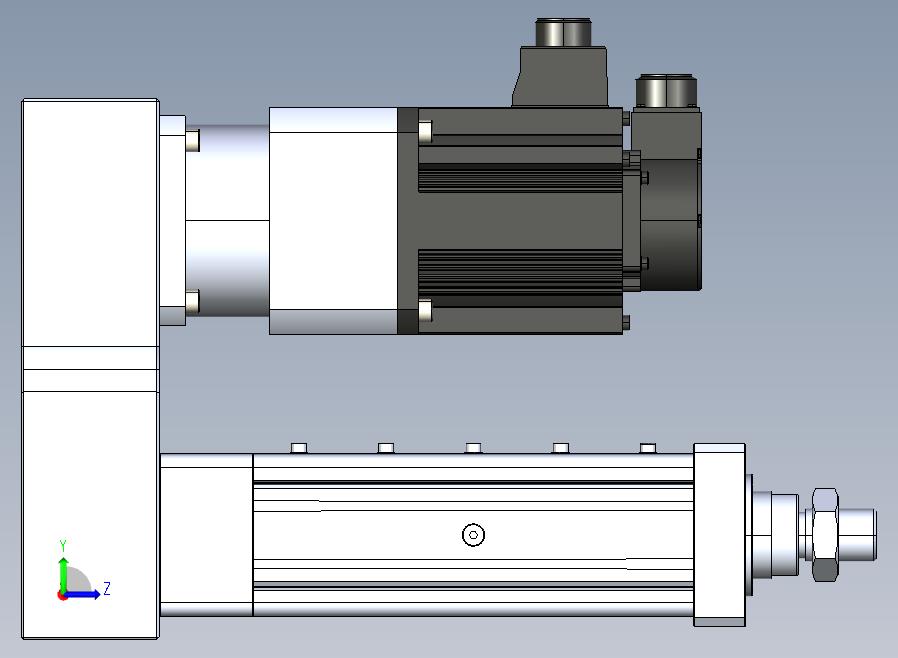 MTA80-100-P10-FF-P-K□-P1500（2000）W-S3 MTA80电动缸 最大负载35KN 额定负载30KN 1500(2000)W电机间接安装 配减速机