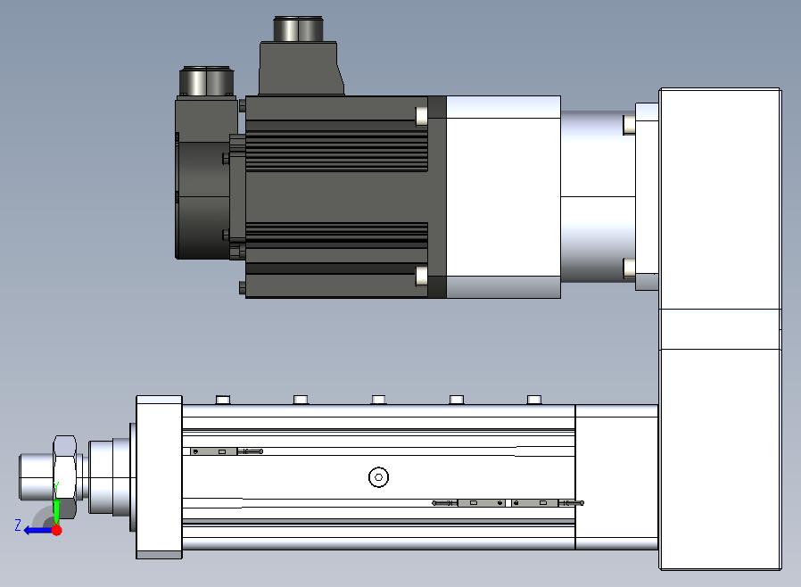 MTA80-100-P10-FF-P-K□-P1500（2000）W-S3 MTA80电动缸 最大负载35KN 额定负载30KN 1500(2000)W电机间接安装 配减速机