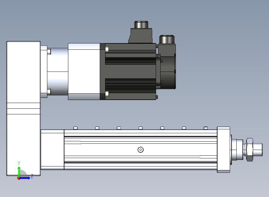 MTA80-200-P10-FF-P-K□-P1500（2000）W-S3 MTA80电动缸 最大负载35KN 额定负载30KN 1500(2000)W电机间接安装 配减速机