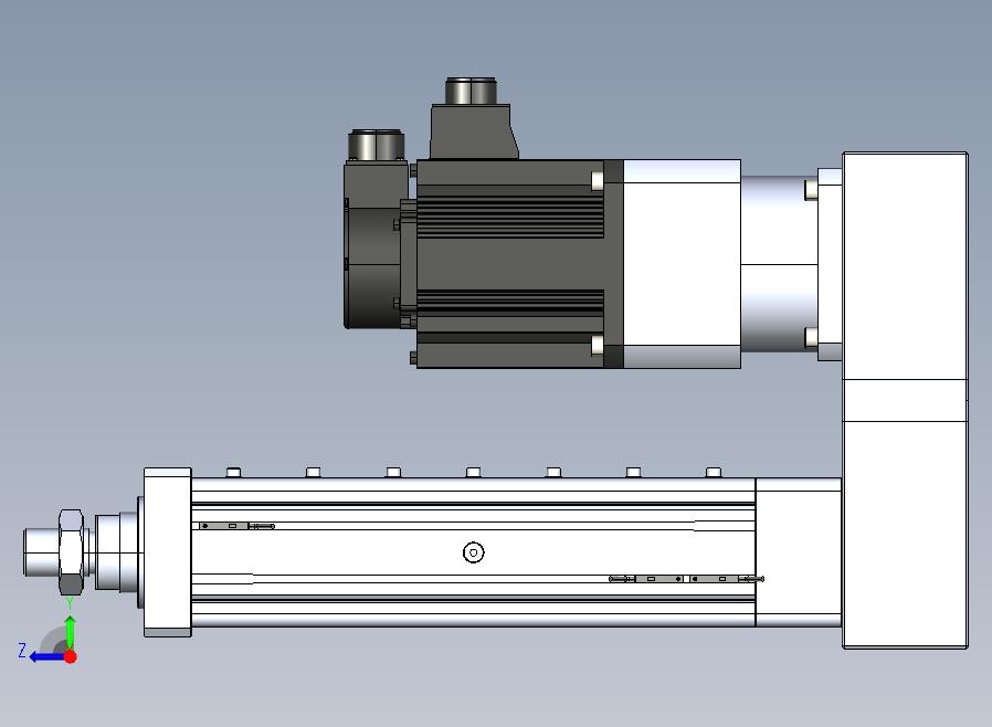 MTA80-200-P10-FF-P-K□-P1500（2000）W-S3 MTA80电动缸 最大负载35KN 额定负载30KN 1500(2000)W电机间接安装 配减速机