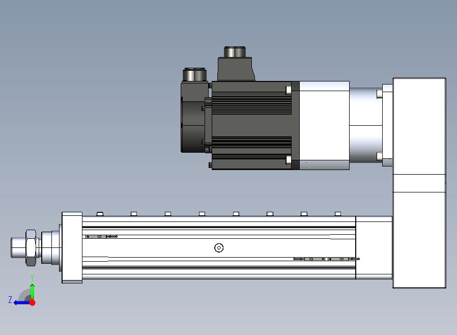 MTA80-250-P10-FF-P-K□-P1500（2000）W-S3 MTA80电动缸 最大负载35KN 额定负载30KN 1500(2000)W电机间接安装 配减速机