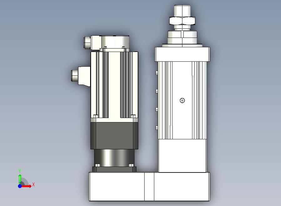 MTA125-50-P10-FF-P-K□-P1500(2000,3000)W-S3MTA125电动缸 最大负载60KN 额定负载50KN 1500(2000,3000)W电机间接安装