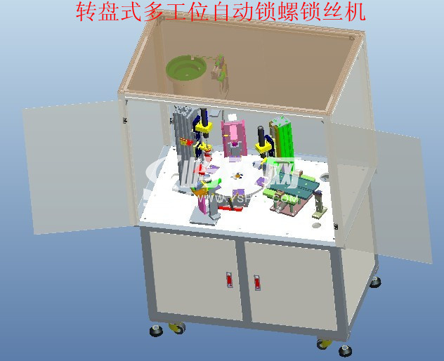 非标转盘式锁螺丝机（内有PROE模型+CAD图档）