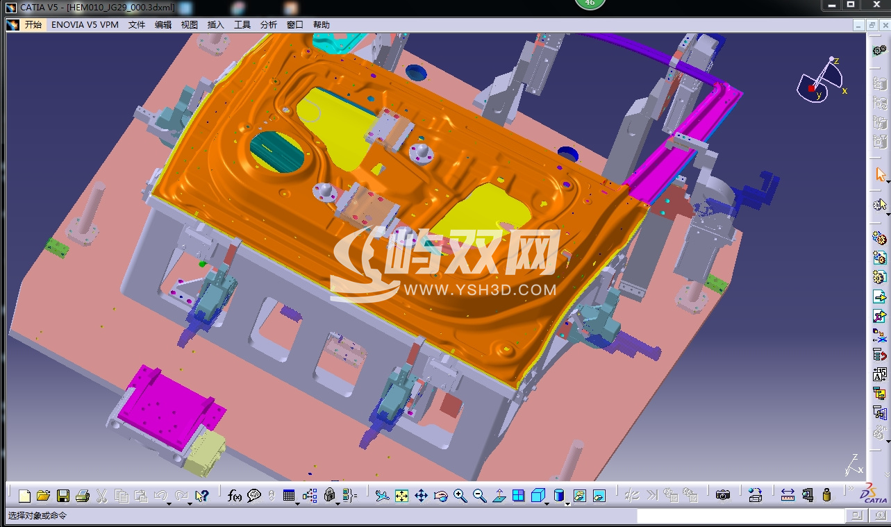 车门框架夹具设计（三维模型+2D工程图）