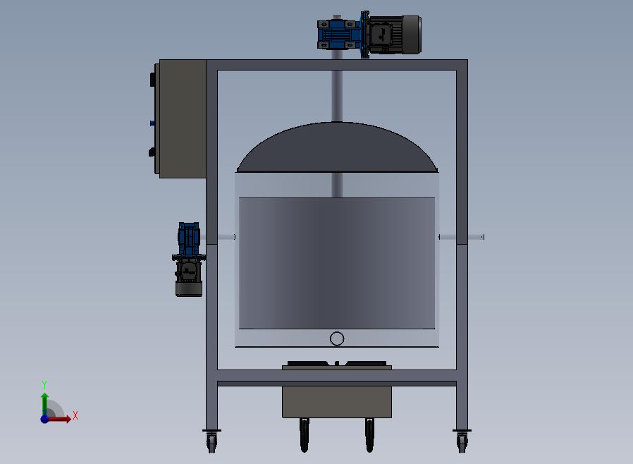 500L搅拌罐三维模型设计
