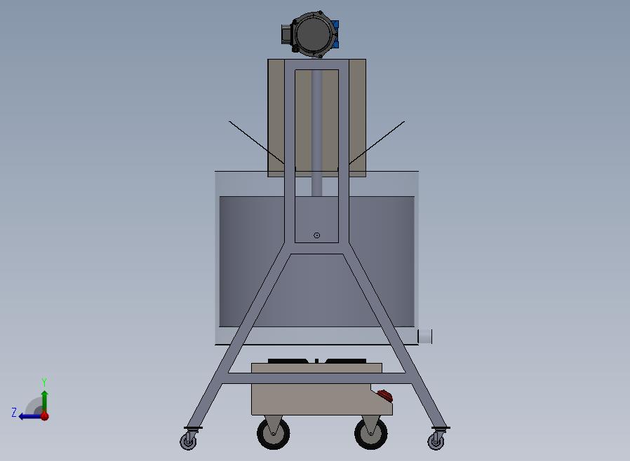 500L搅拌罐三维模型设计