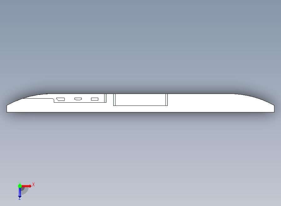 三星T37F显示器三维模型