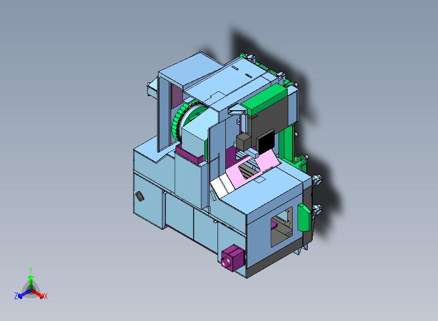 HAAS EC 1600卧式加工中心3D图纸 STP格式