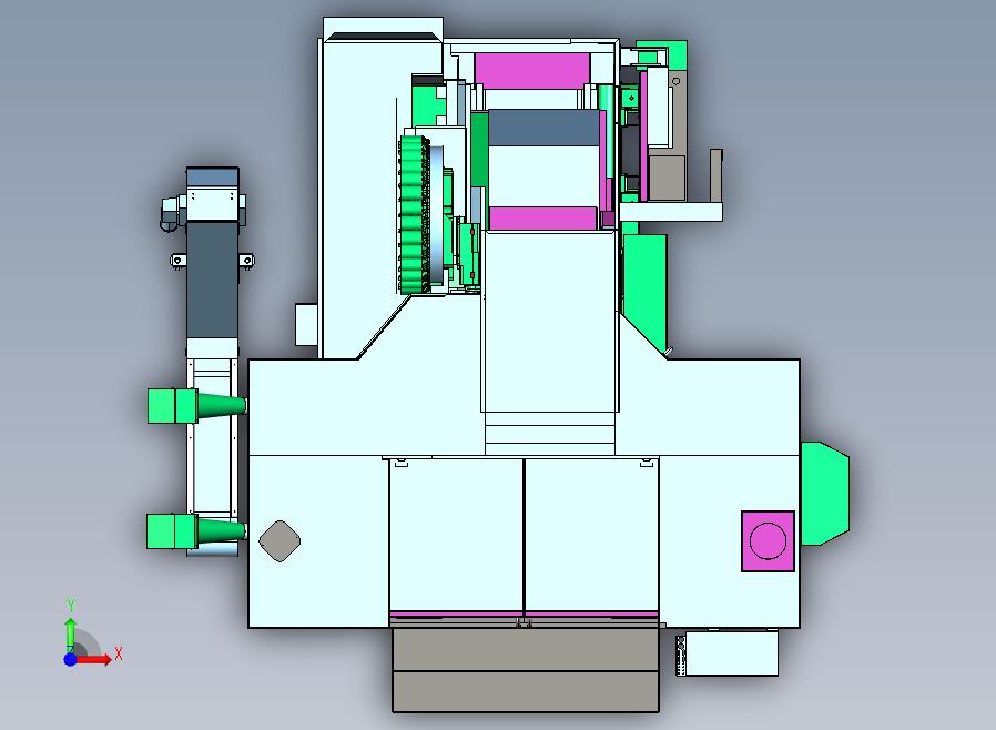 HAAS EC 1600卧式加工中心3D图纸 STP格式