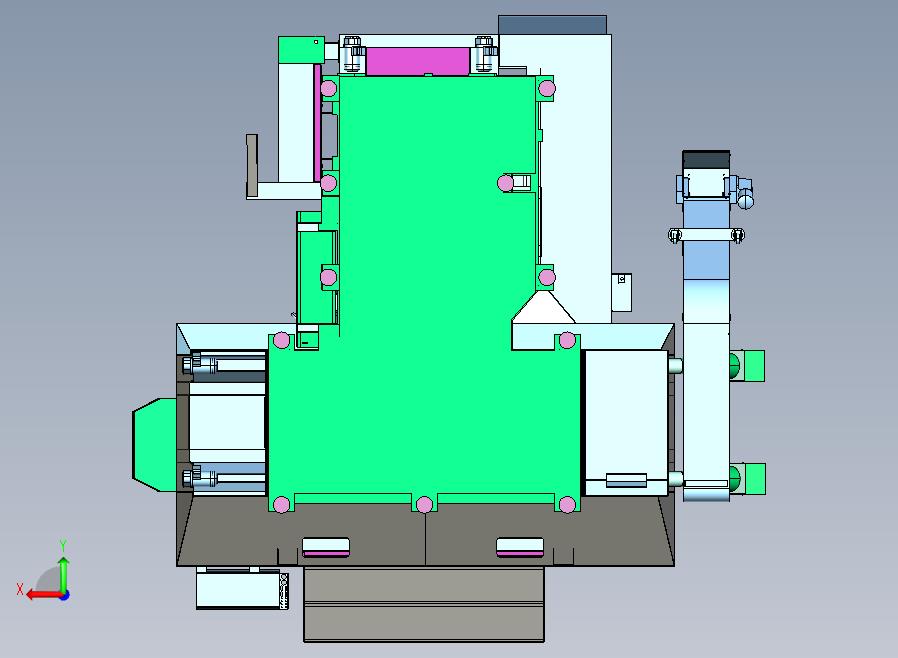 HAAS EC 1600卧式加工中心3D图纸 STP格式