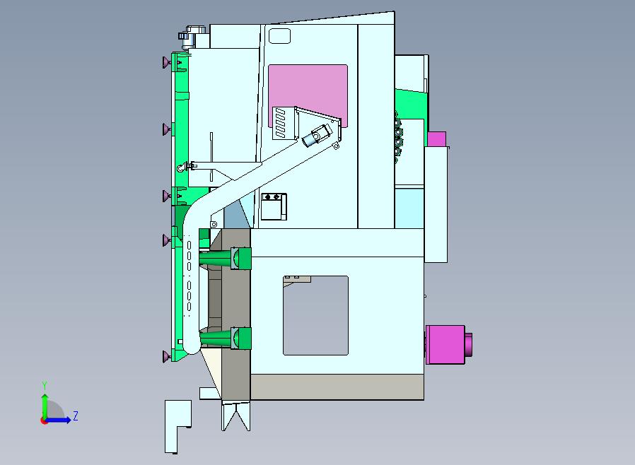 HAAS EC 1600卧式加工中心3D图纸 STP格式