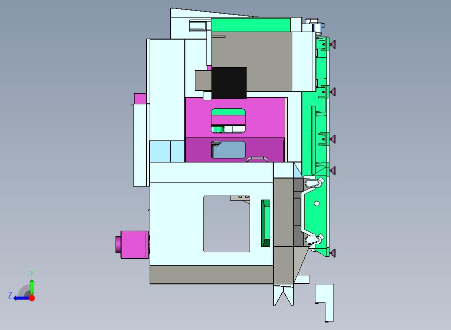 HAAS EC 1600卧式加工中心3D图纸 STP格式