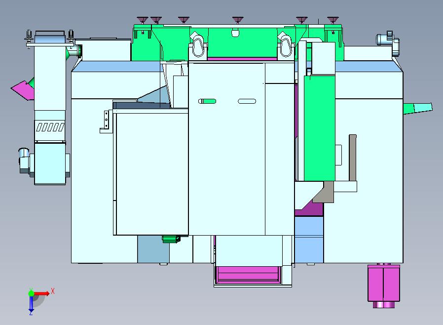 HAAS EC 1600卧式加工中心3D图纸 STP格式