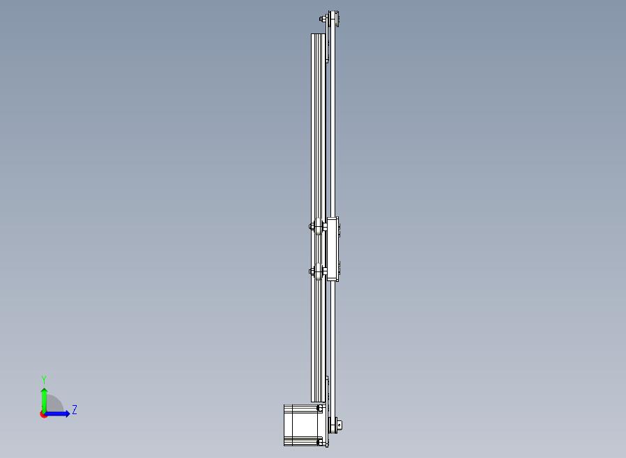 Nema23V型槽皮带驱动执行器500mm