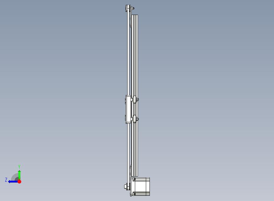 Nema23V型槽皮带驱动执行器500mm