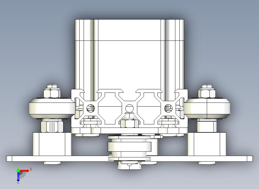 Nema23V型槽皮带驱动执行器500mm