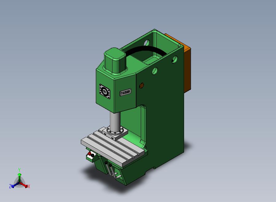 冲床型号 P6328punch-machine-model-p6328-模型格式为 sw stp