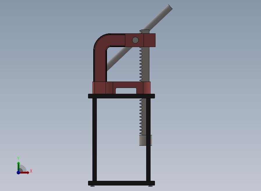 手动压力成型机press-machine-22-模型格式为 sw