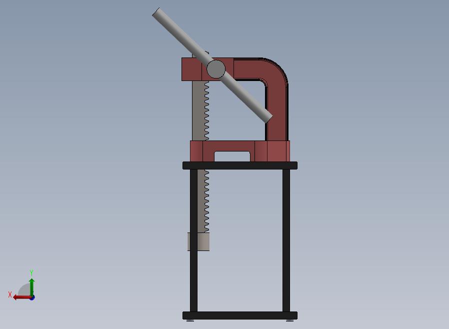 手动压力成型机press-machine-22-模型格式为 sw