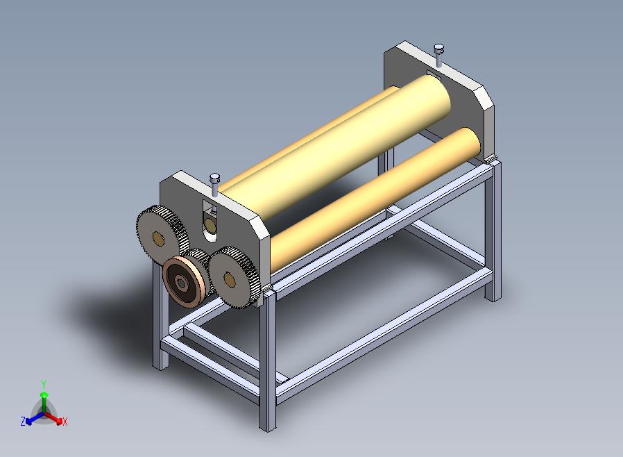 板材成型机bending-roller-machine-模型格式为 SolidWorks设计