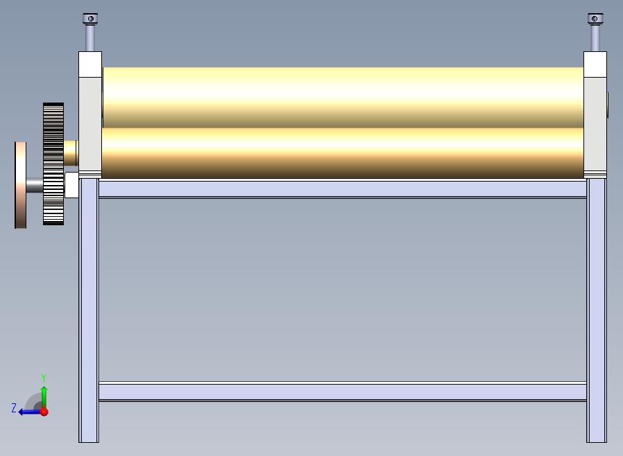 板材成型机bending-roller-machine-模型格式为 SolidWorks设计