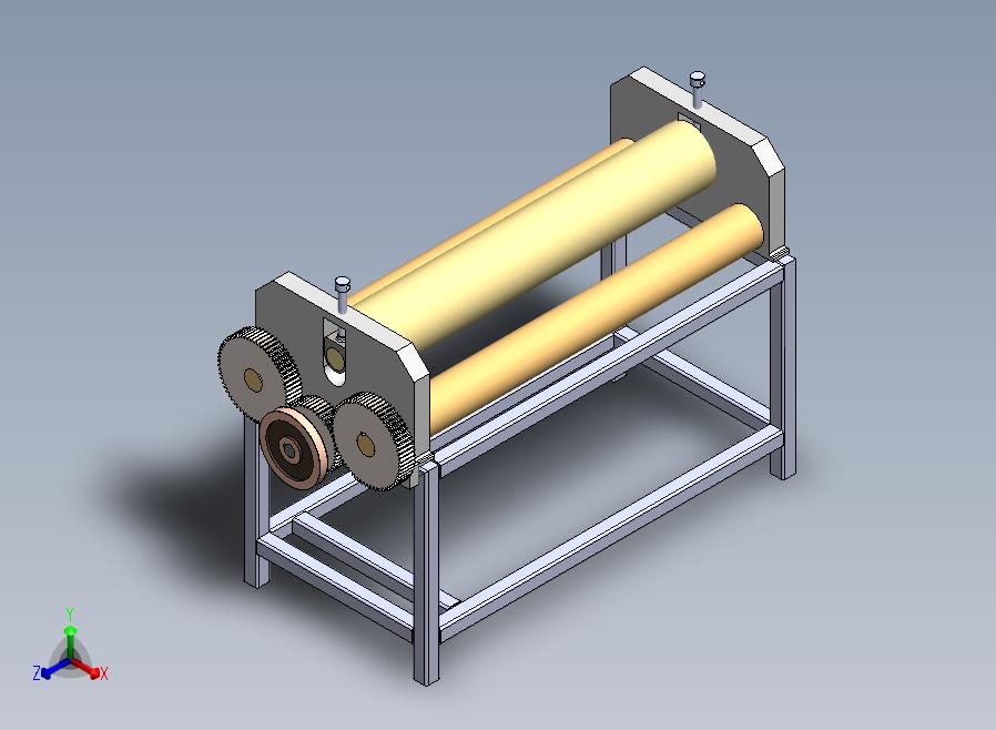 板材成型机bending-roller-machine-模型格式为 SolidWorks设计