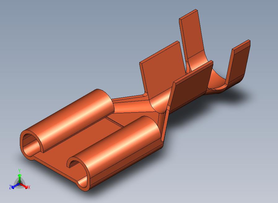 接线端子electric-terminal-faston STP IGS STL CATIA