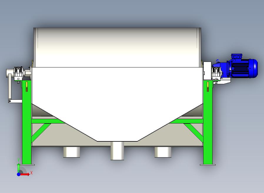 分离器分离设备wet-magnetic-separator-1832-模型格式为 stp