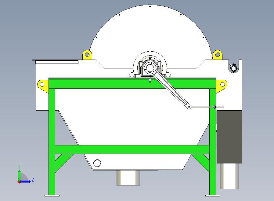 分离器分离设备wet-magnetic-separator-1832-模型格式为 stp