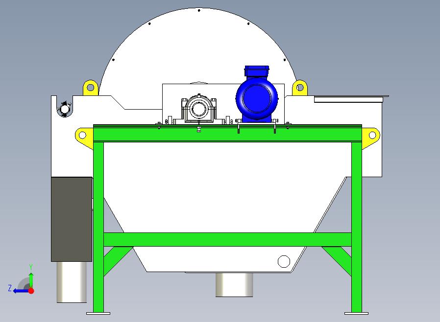 分离器分离设备wet-magnetic-separator-1832-模型格式为 stp