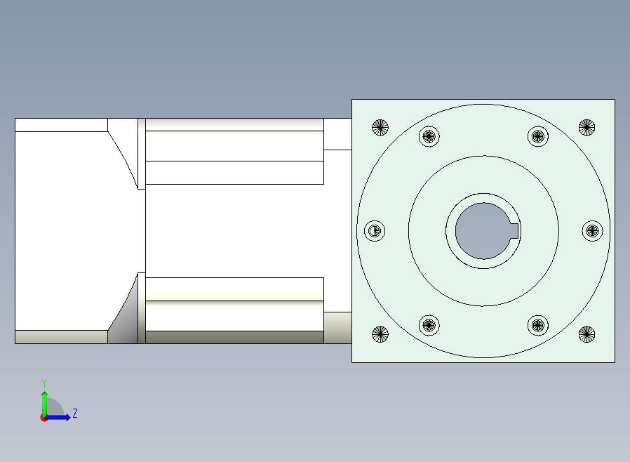 PW140双孔 PLX120-L2 24-95-115-M6转向器PW140 双孔输出 带120直齿减速机