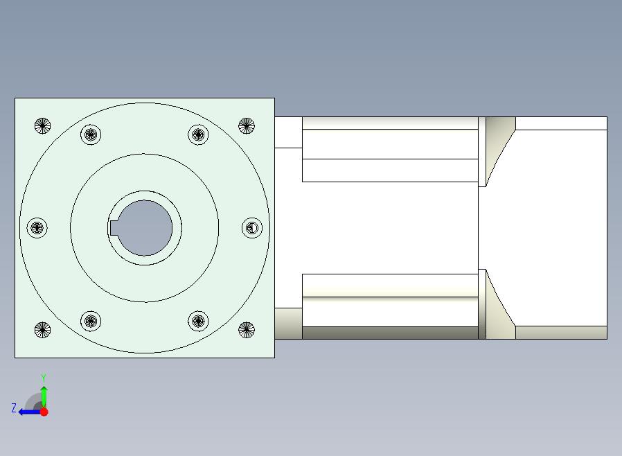 PW140双孔 PLX120-L2 24-95-115-M6转向器PW140 双孔输出 带120直齿减速机