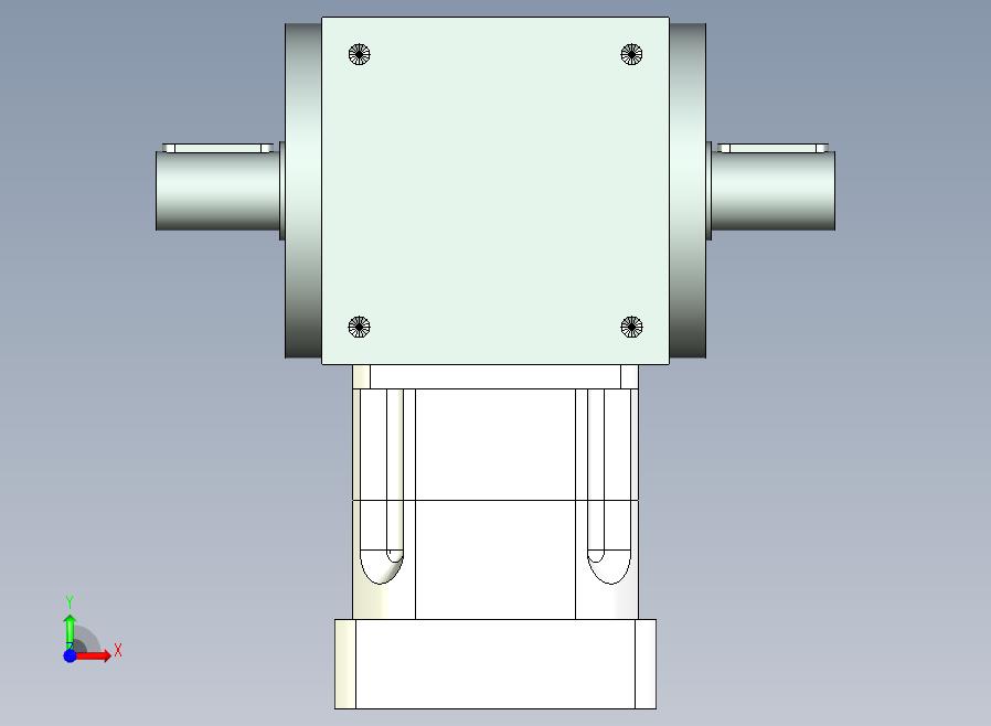 PW140双轴 PGH115-L1 24-110-145-M8 转向器PW140 双轴输出 带115斜齿减速机