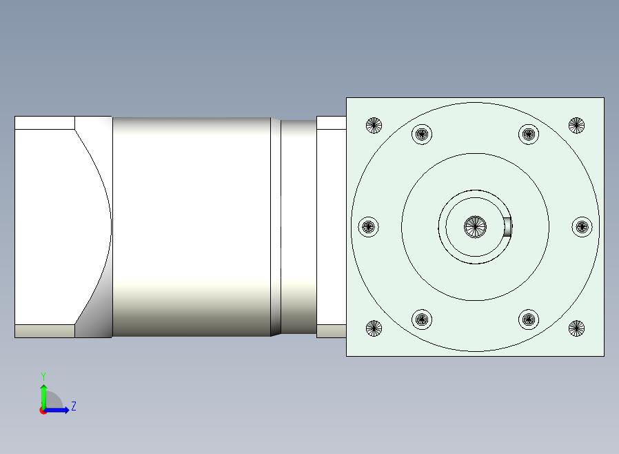 PW140双轴 PLF120-L2 22-110-145-M8转向器PW140 双轴输出 带120直齿减速机