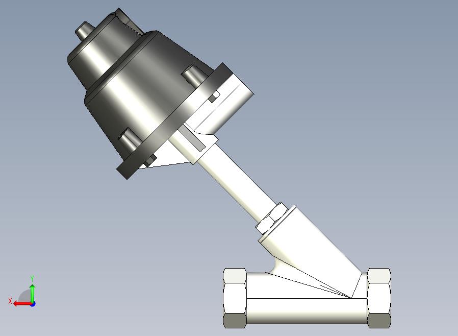 QJZLG铝合金执行器阀体加长型角座阀[QJZL-15]