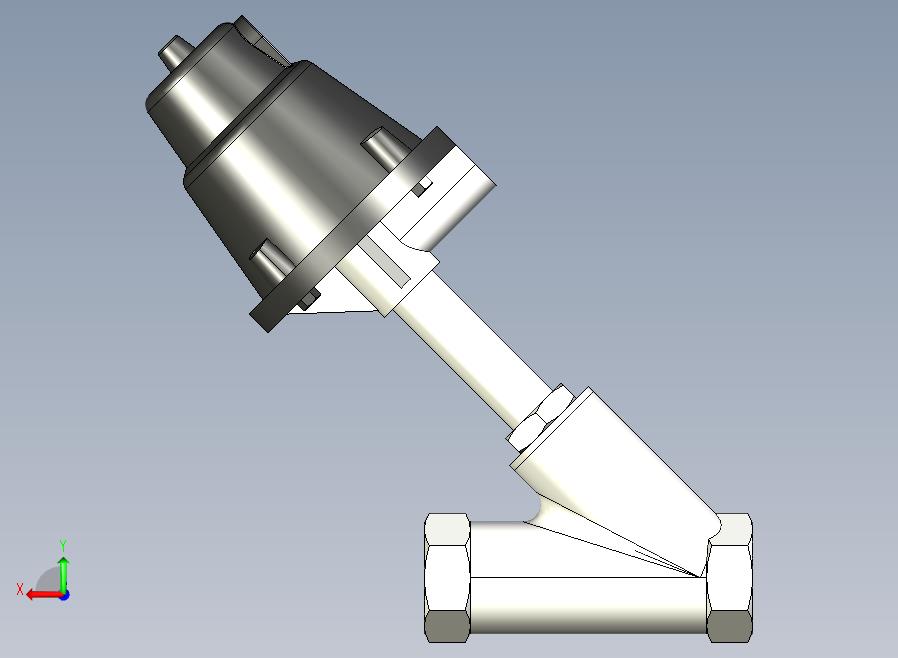 QJZLG铝合金执行器阀体加长型角座阀[QJZL-20]