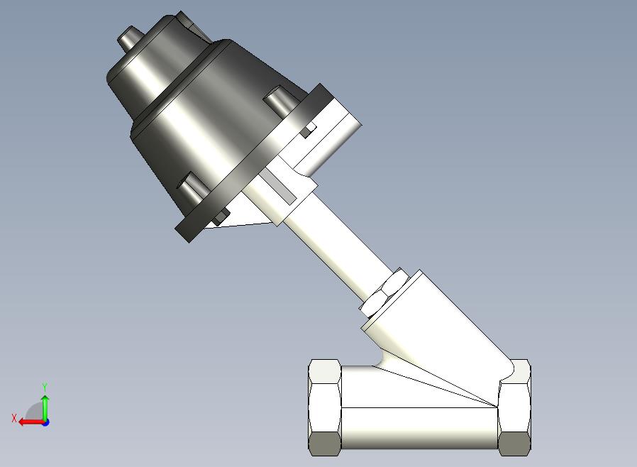 QJZLG铝合金执行器阀体加长型角座阀[QJZL-25]