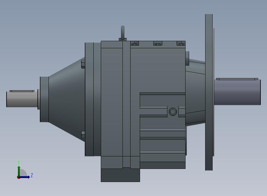 RFS137法兰轴伸式斜齿轮减速机[RFS137-7.59-M6-Φ550]