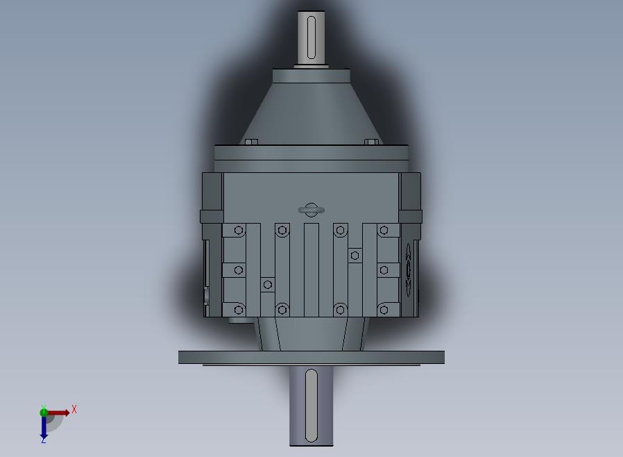 RFS137法兰轴伸式斜齿轮减速机[RFS137-7.59-M6-Φ550]