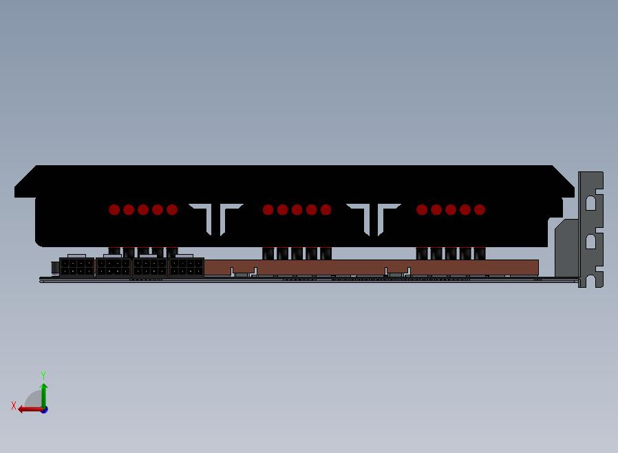 SabreImortalX3极端空气冷却器版三个GTX980gpu的单个pcb