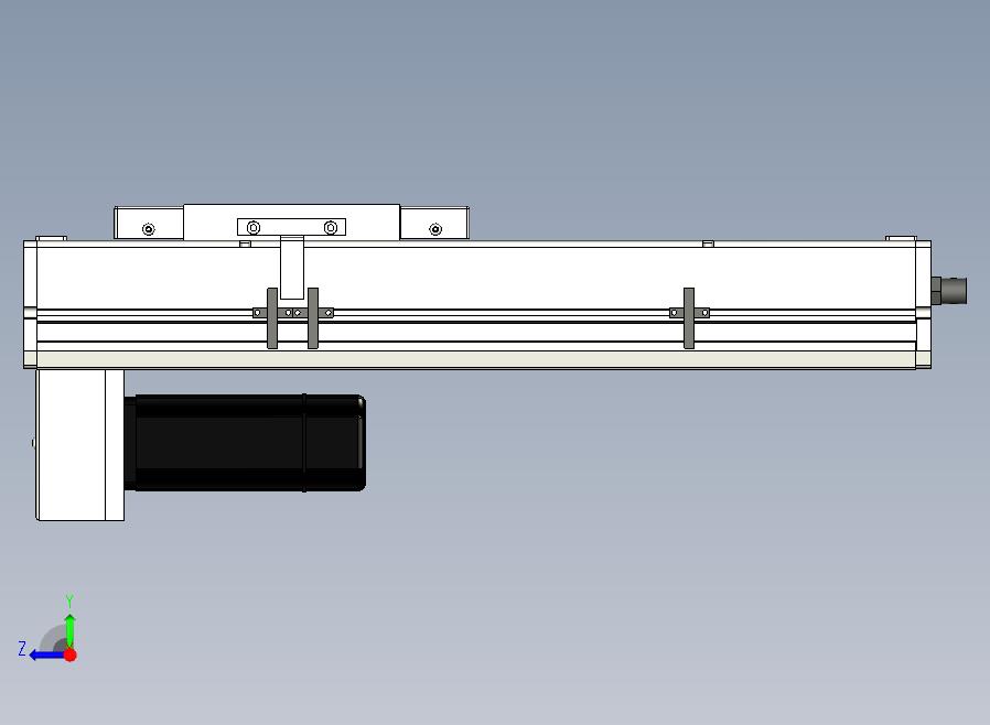 SCS17-250-BM-400W+煞車滚珠花健、支撑座、滚珠丝杠、交叉导轨、直线模组