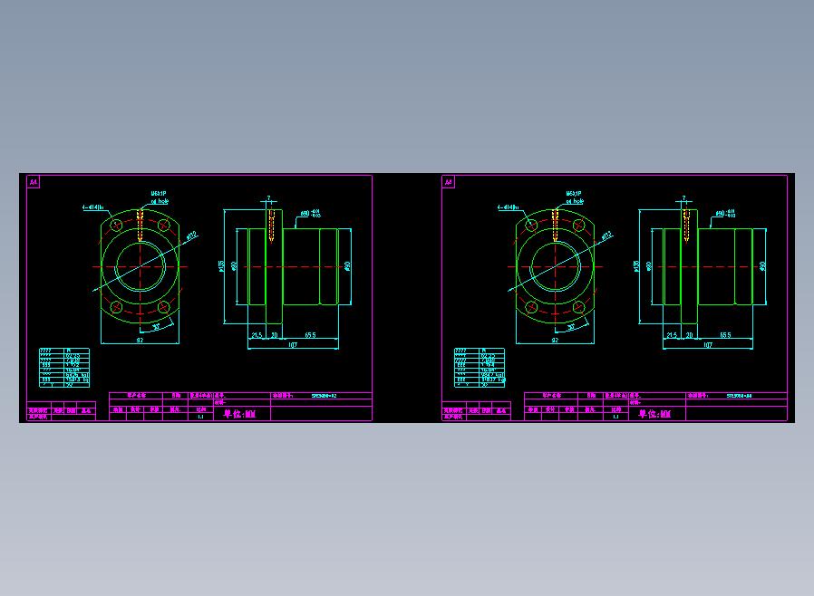 SFE5050滚珠花健、支撑座、滚珠丝杠、交叉导轨、直线模组.dwg