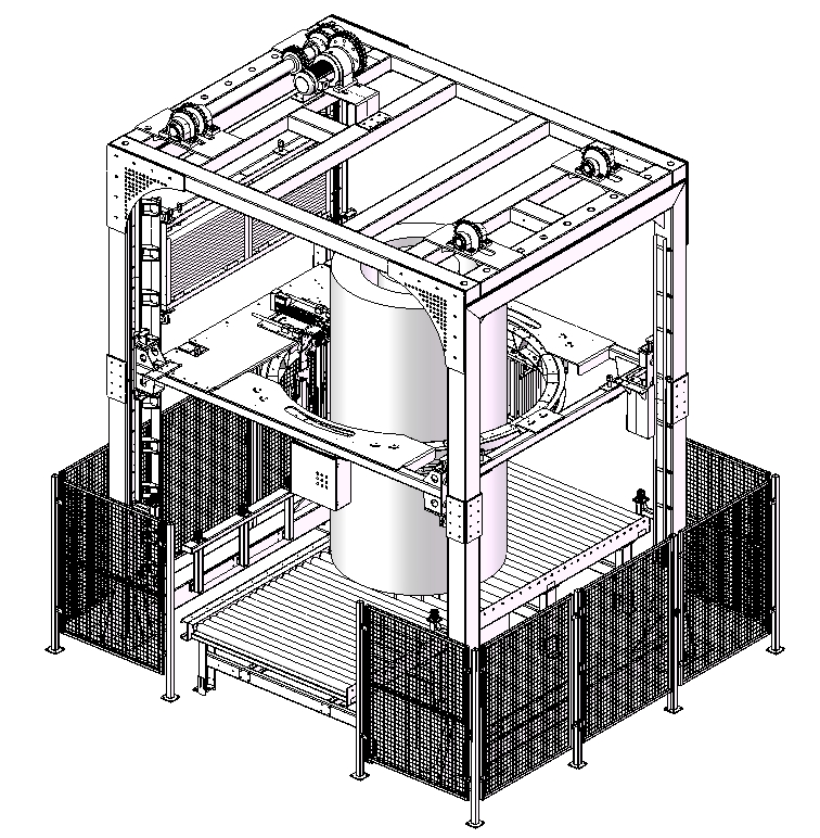 环形高速绕线机3D数模图纸 Solidworks设计